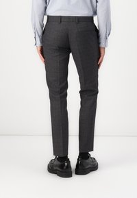 Isaac Dewhirst NOTCH TEXTURE SLIM SUIT - Κοστούμι - charcoal mix