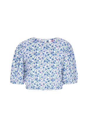 myMo Bluse - blue multicolor