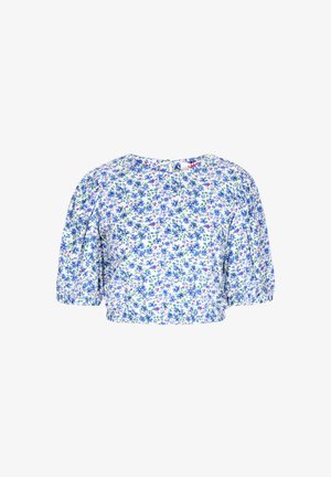 myMo Bluse - blue multicolor