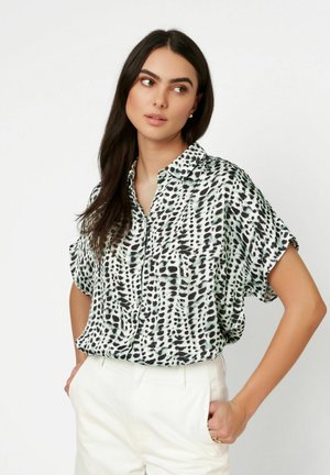 GLATTE FLIESSENDE QUALITÄT - Hemdbluse - dunkelgrün