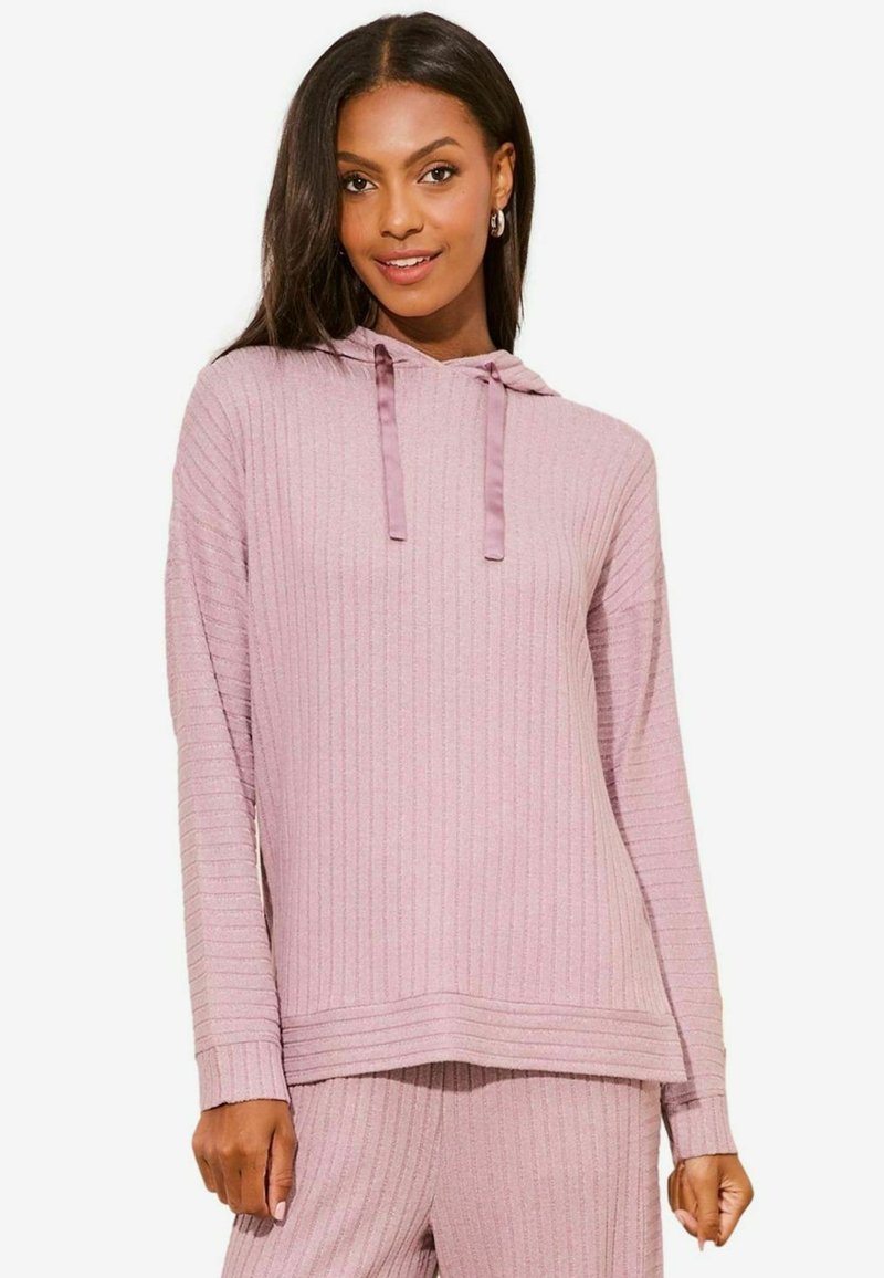 Lipsy SUPER SOFT LOUNGE HOODIE - Pyžamový vrchný diel - purple