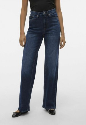 Flared Jeans - dark blue denim