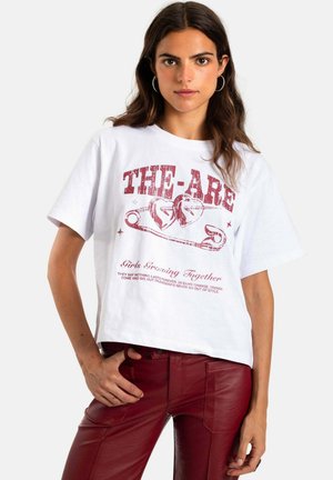 THE-ARE DE MANGA CORTA CON SERIGRAFÍA - T-Shirt print - blanco