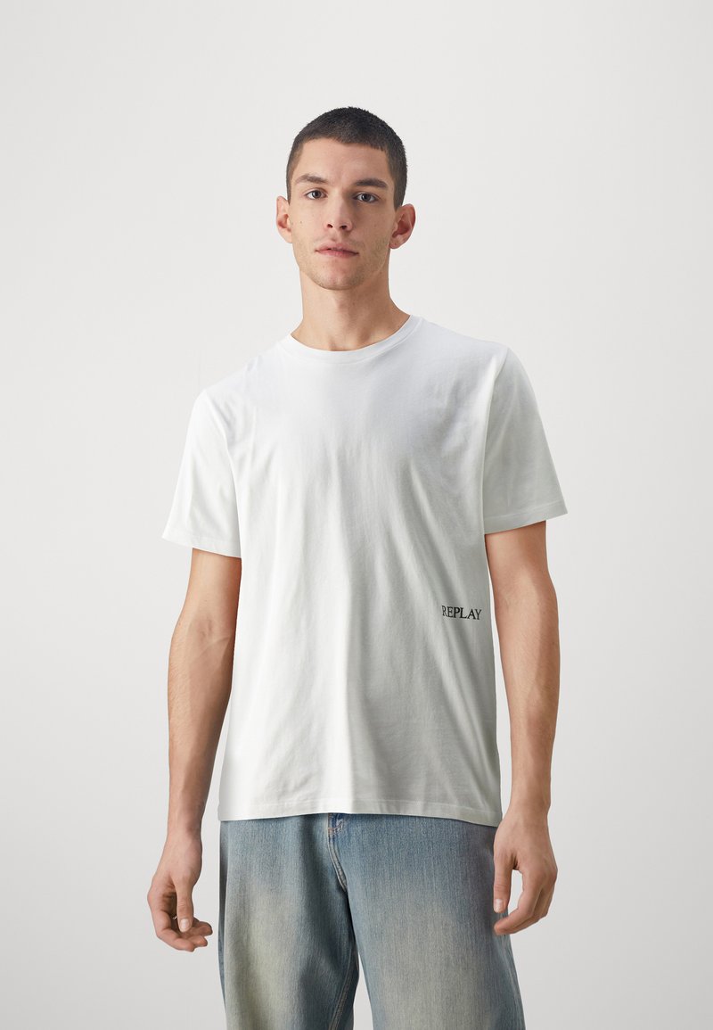 T-shirt Femme REPLAY - Coupe Décontractée En Jersey De Coton Respirant Avec Imprimé Graphique