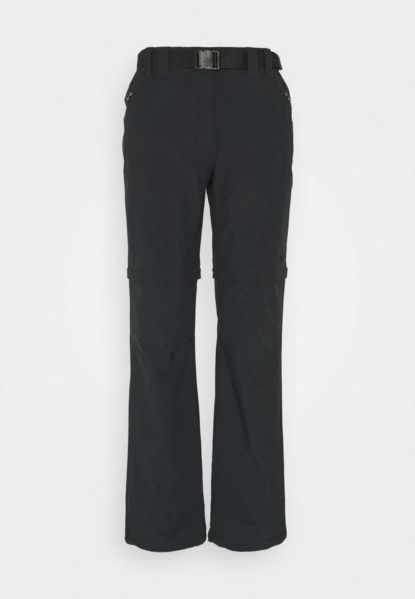 WOMAN ZIP OFF PANT - Outdoor trousers - antracite