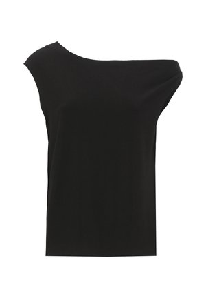 TOP DROP SHOULDE - T-shirt basic - nero