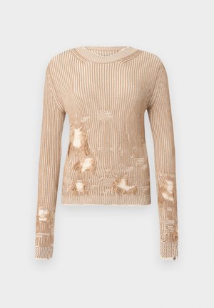 CREWNECK - Pulover - camel/chalk