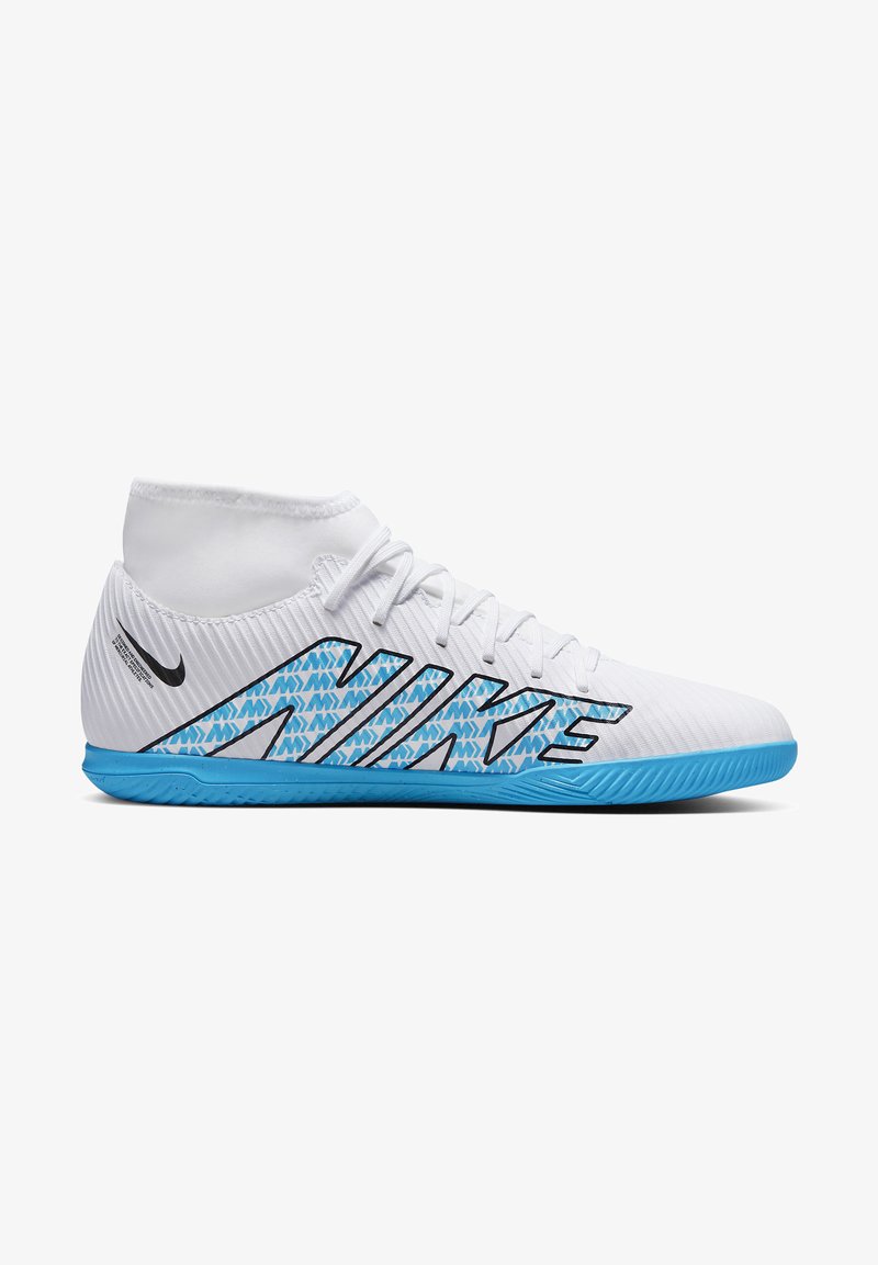 Nike Performance MERCURIAL 9 CLUB IC Botas de fútbol sin tacos white/baltic bluepink blast Nike Performance MERCURIAL 9 CLUB IC Botas de fútbol sin tacos white/baltic bluepink blast