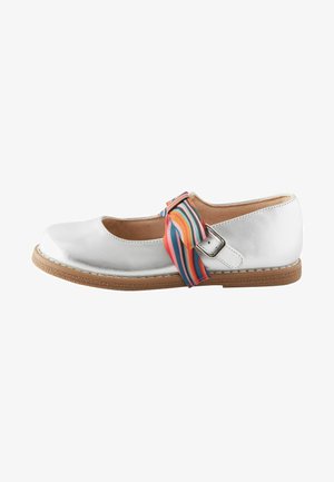 Paul Smith Junior Balerinos tipo bateliai su dirželiu ties kulkšnimi - silver