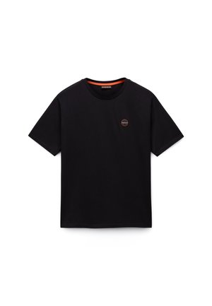 Napapijri, BADGE SS - Basic T-shirt - black beauty