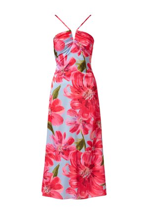 Adrianna Papell, FLORAL CREPE ANKLE DRESS - Jurk - blue pink multi