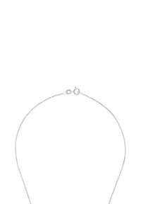 Srebrny naszyjnik łańcuszkowy o delikatnym, cienkim wzorze. Zawiera zapięcie typu lobster. Gładka tekstura i jednolity połysk na całej długości.