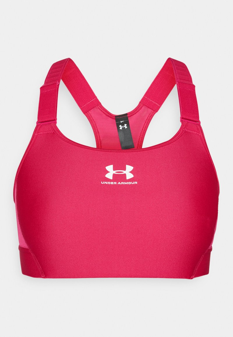 Under Armour Sport-bh met high support donkerroze