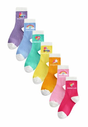 7 PACK  - Strømper - pastel rainbow