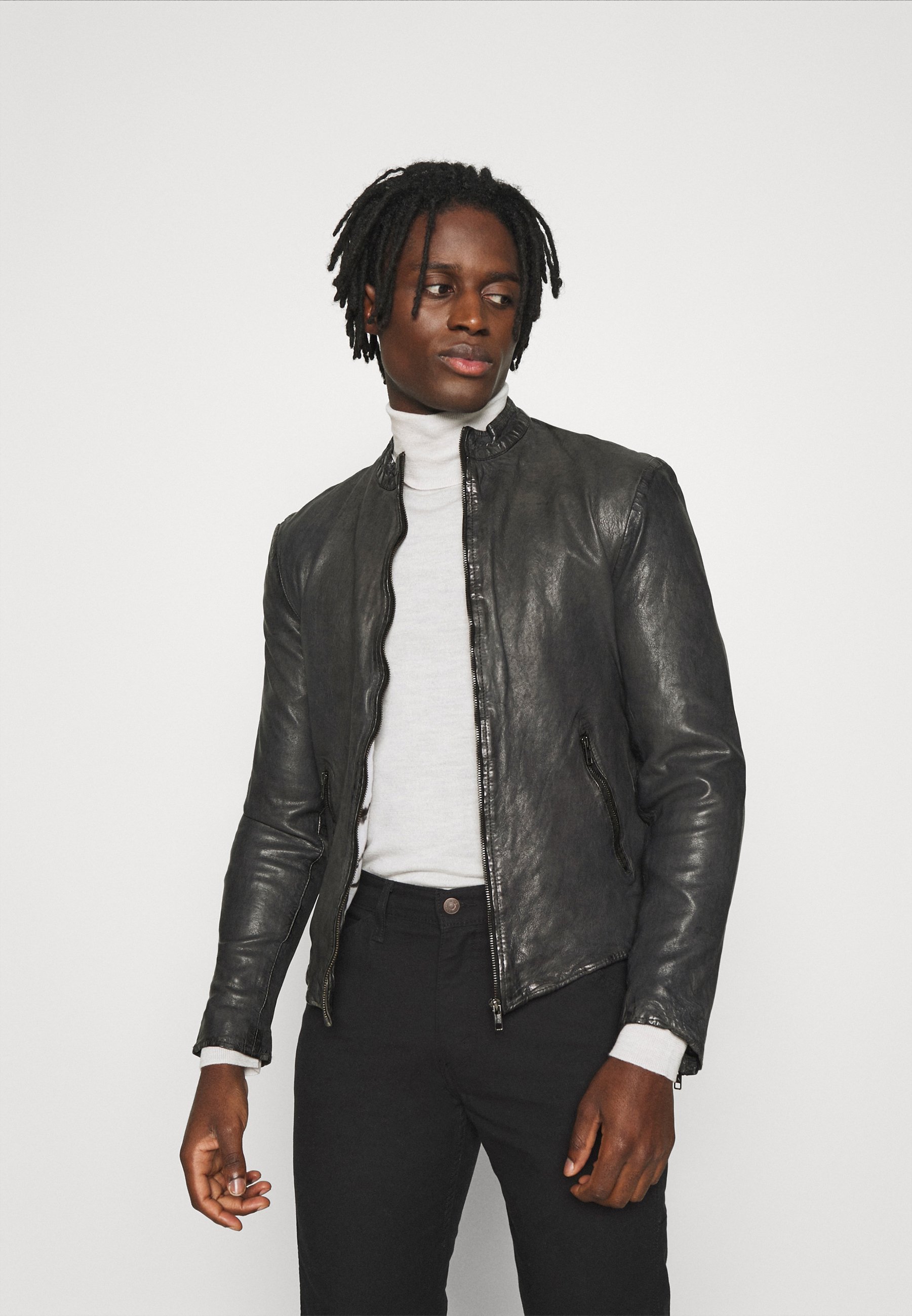 Be Edgy MOE - Giacca di pelle - anthra/antracite - Zalando.it