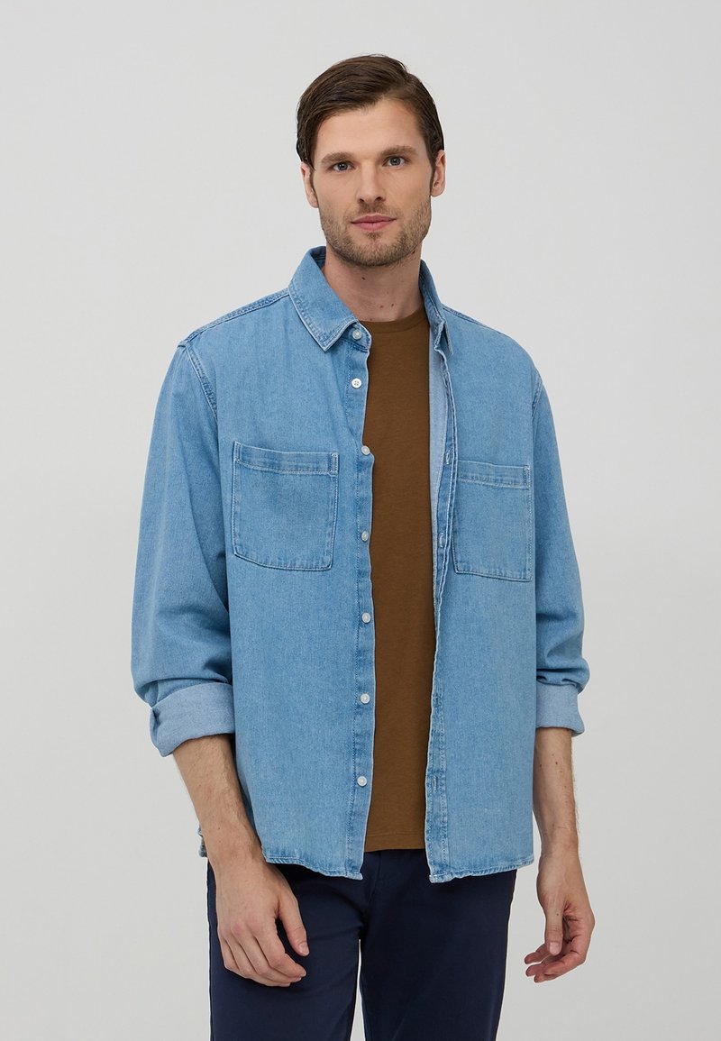 Terranova Camicia - blu denim medio