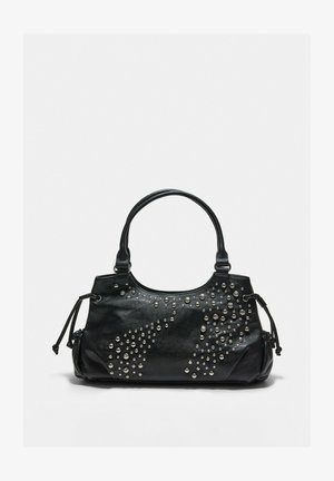 Stradivarius, STUDDED CITY BAG - Sac à main - black