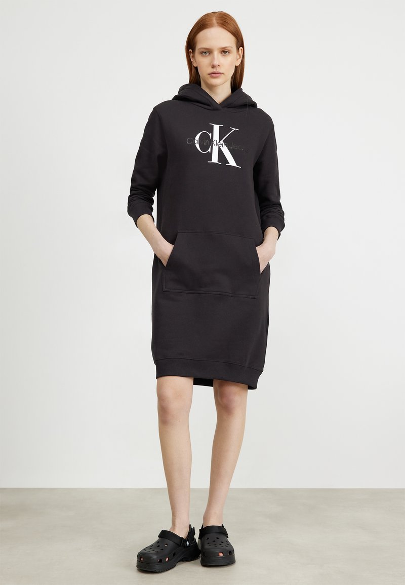 knee length dresses for ladies Calvin Klein Small Monogram Logo Hoodie Dress main image 0