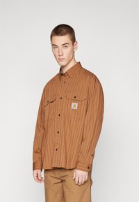 Carhartt WIP ORLEAN SHIRT - Srajca - orlean/hamilton brown/black