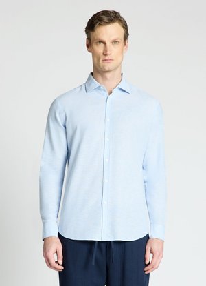 Calliope, CAMICIA TINTA UNITA - Camicia - celeste melange