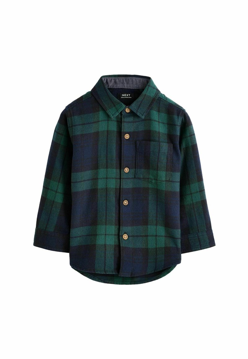 Next Hemd - green tartan check plain