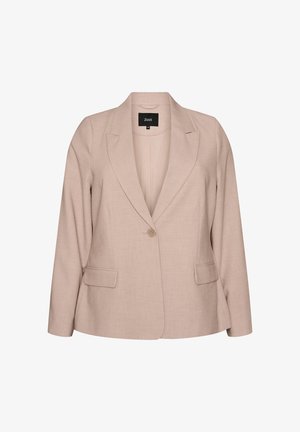 Beež ühe nupuga bleiser sälgudega kraega, kahe klapiga tasku, pikad varrukad ja must sisemine silt, millel on kirjas "Zizzi" suurusega 48.