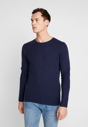 ZIGZAG STRUCTURED CREWNECK - Jersey de punto - sky captain blue
