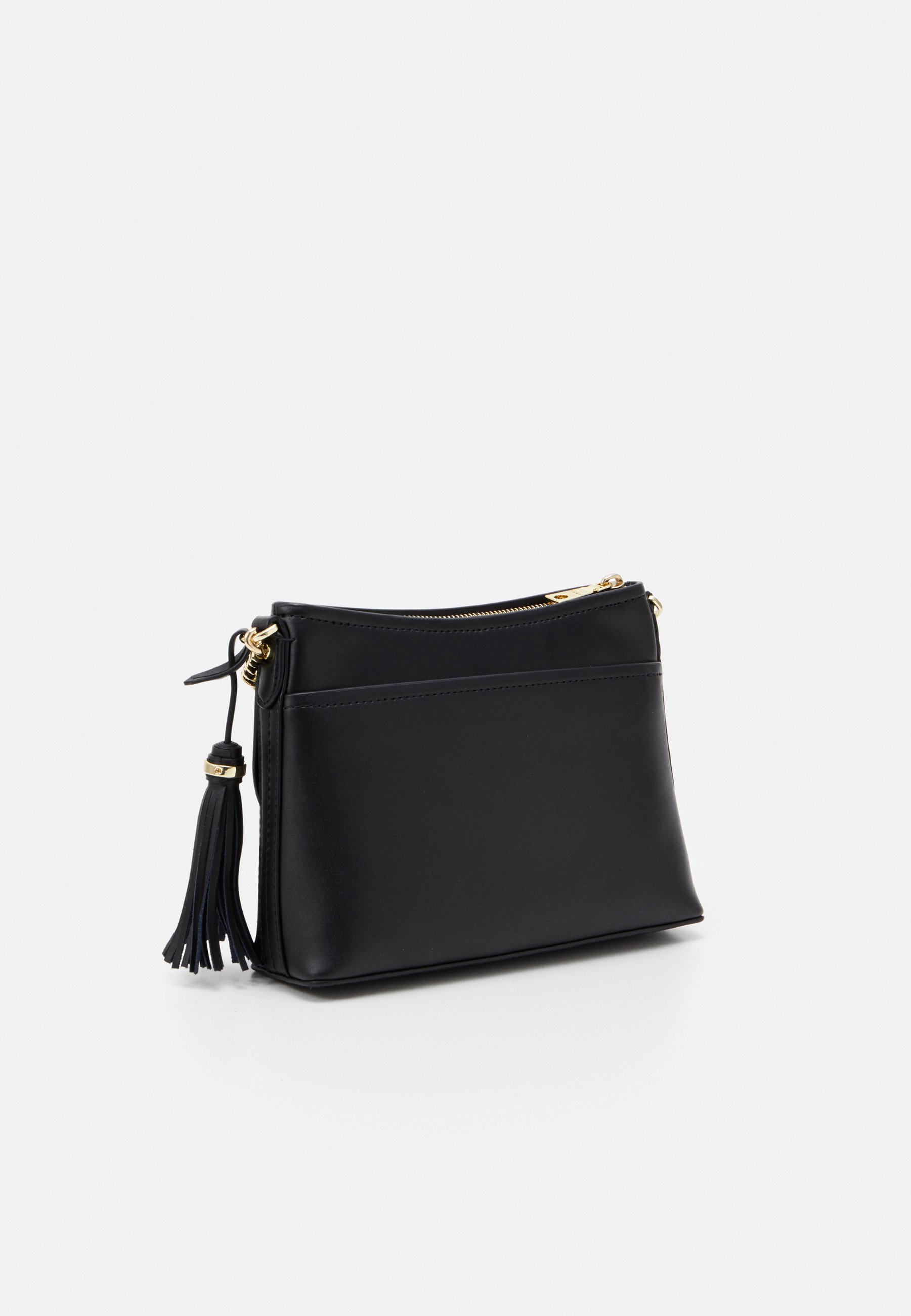 DKNY FLAP SHOULDER BAG Skulderveske blackgoldsvart DKNY FLAP SHOULDER BAG Skulderveske blackgoldsvart