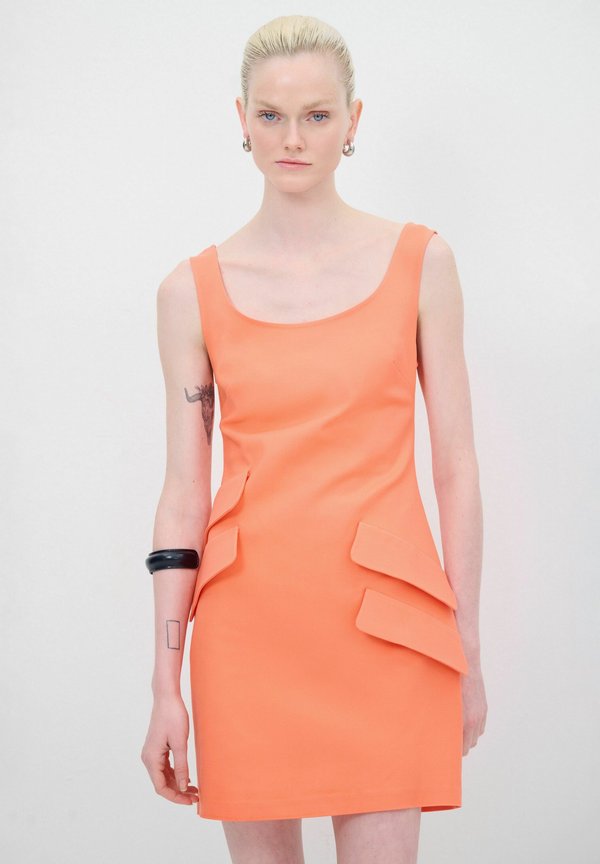 SLEEVELESS WITH FLAP DETAIL - Freizeitkleid - orange