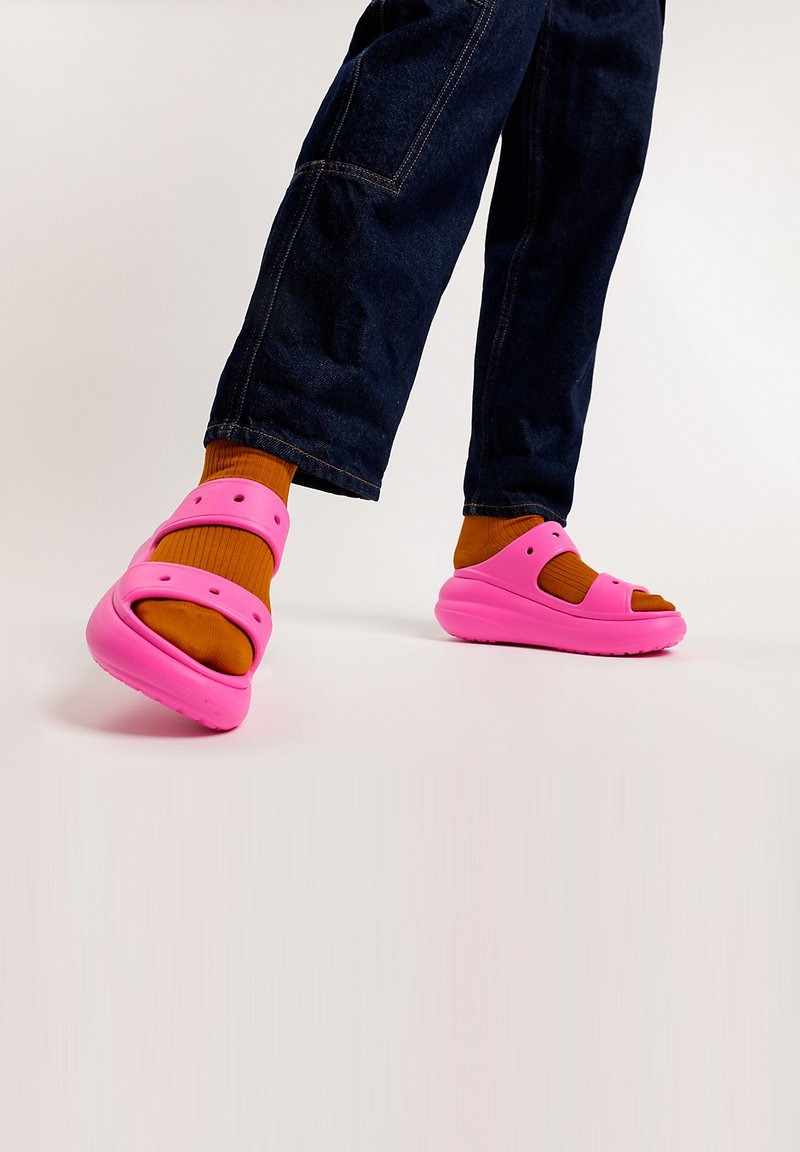 Crocs CRUSH UNISEX - Ciabattine con tacco - pink