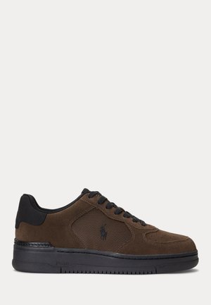 Polo Ralph Lauren MASTERS COURT SUEDE PANELED SNEAKER - Sneakers low - brown