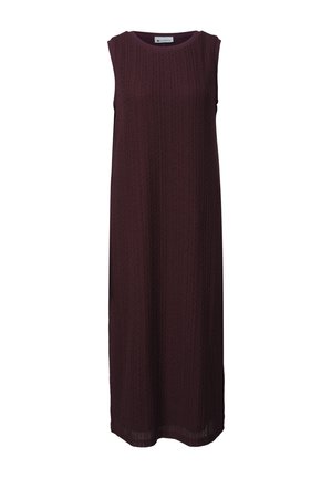 Street One, MIDI DRESS MADE OF LACE WITH A CREW NECK - Strickkleid - rustic rouge
