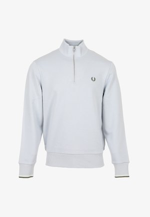Fred Perry, HALF ZIP SWEATSHIRT - Sweatshirt - dusky blue