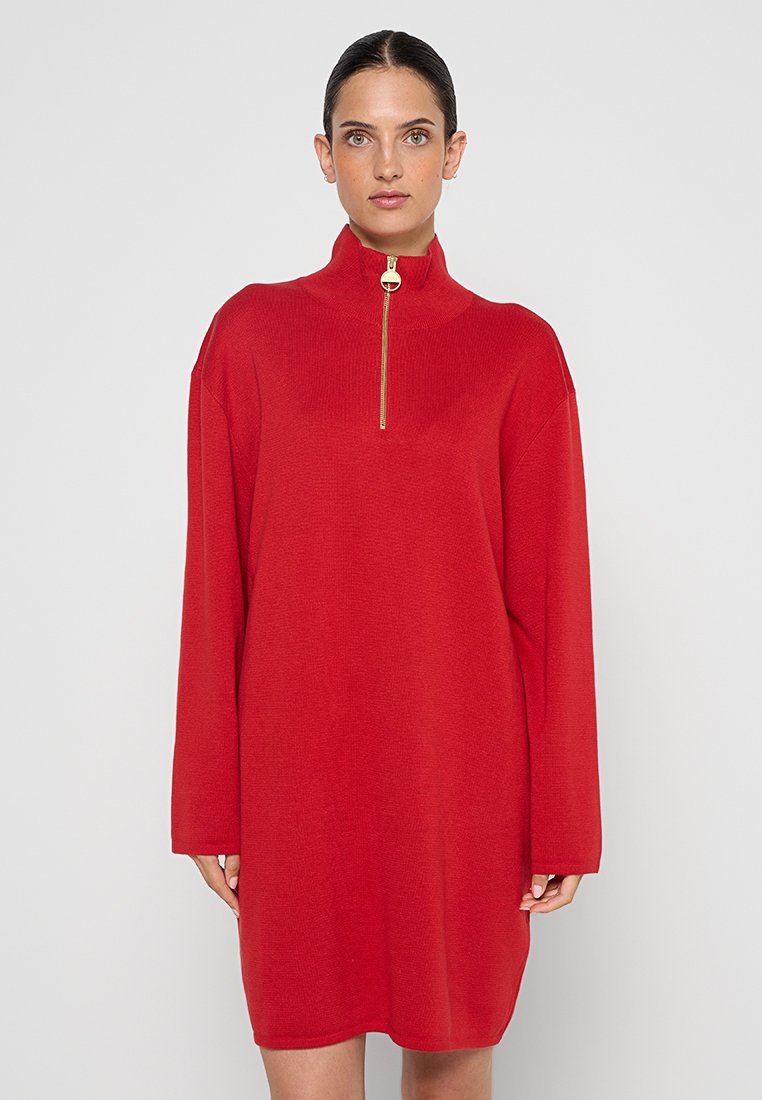 Barbour International Gebreide jurk rood