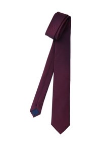 WILLEN UNI BI-COLOR - Tie - dunkelhimbeere