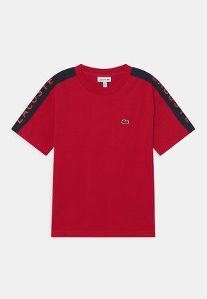 T-shirt con stampa - infrared/navy blue
