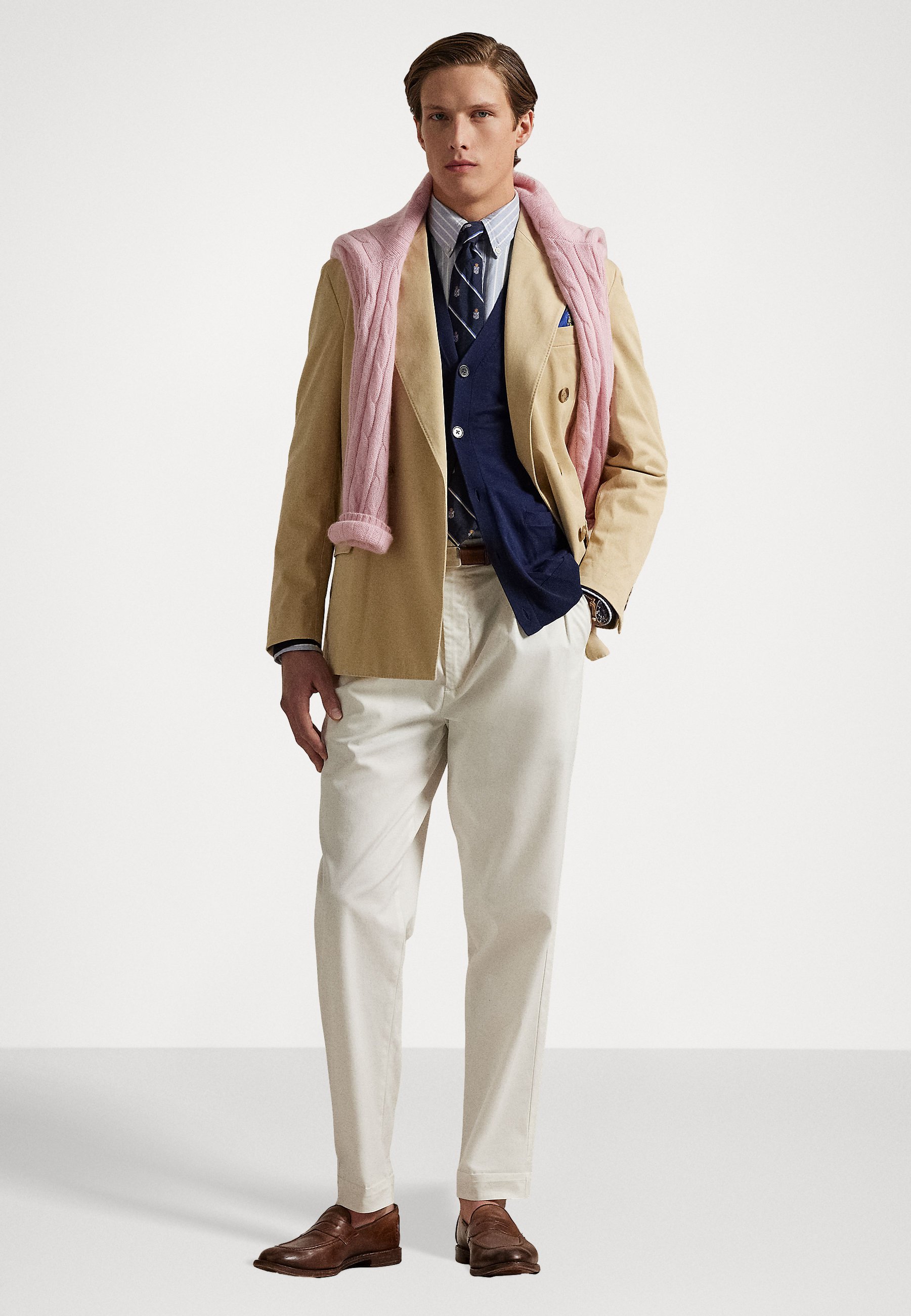 Polo Ralph Lauren POLO SOFT TAILORED STRETCH CHINO JACKET - Veste de  costume - tan/havane - ZALANDO.FR