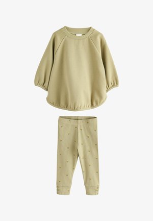 Next, REGULAR FIT - SWEATSHIRT AND LEGGINGS SET - Sweatshirt - light green