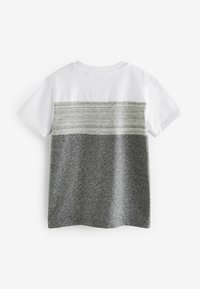 Next BLOCK SHORT SLEEVE - Printtipaita - mottled grey