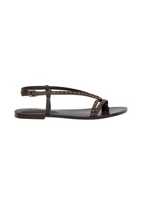 FLAT - Tåsandaler - brown