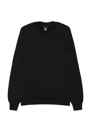 Sort crewneck sweatshirt lavet af blødt stof. Har ribbede manchetter og kant. Lille logo på brystet. Enkel, klassisk design.