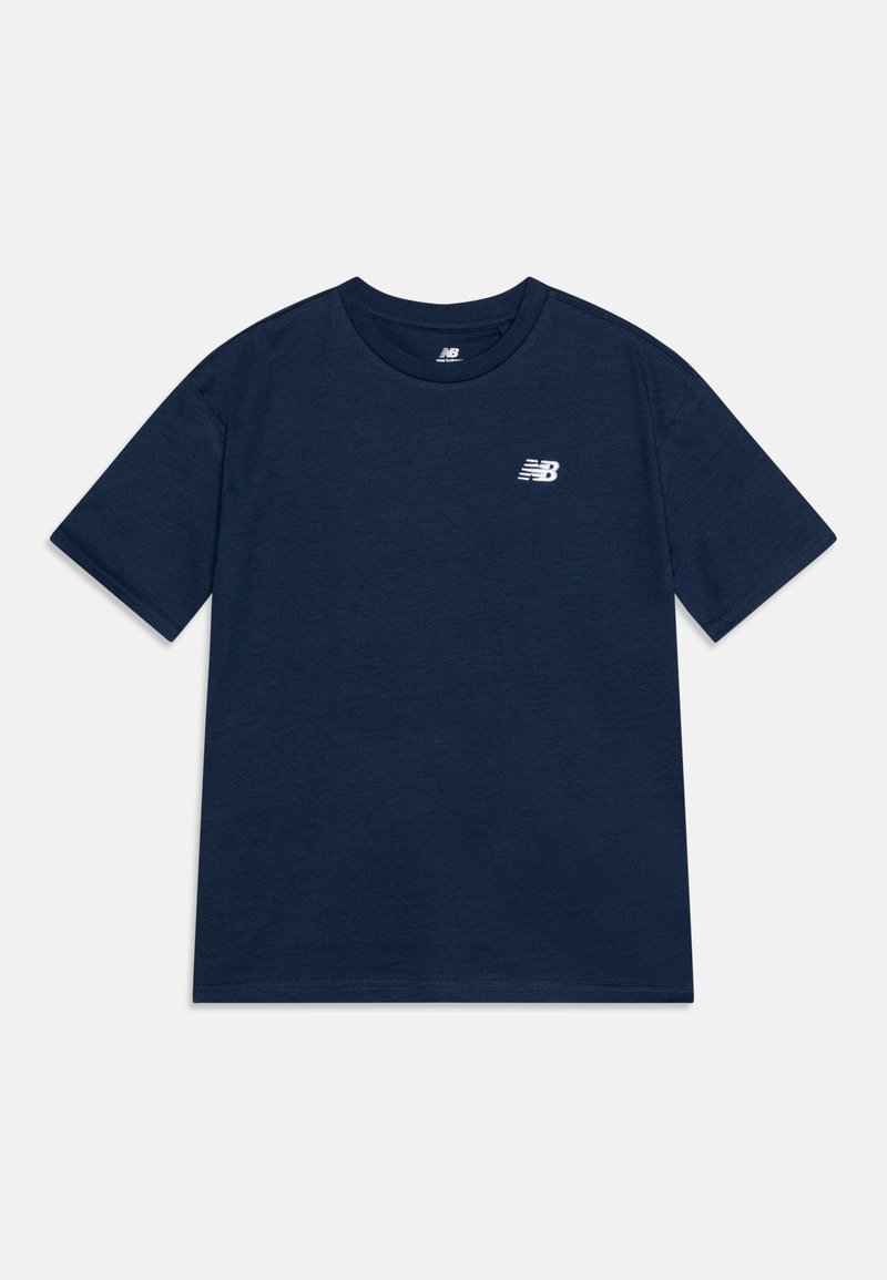 New Balance BOYS SMALL LOGO - Βασικό μπλουζάκι - navy