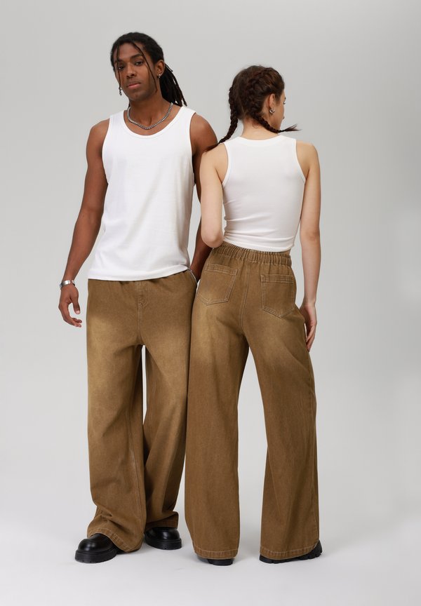 UNISEX - Relaxed fit jeans - dark khaki4