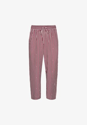 Zizzi, LOCKERE NACHTHOSE MIT STREIFEN UND HERZEN - Παντελόνι πιτζάμας - dunkles bordeaux
