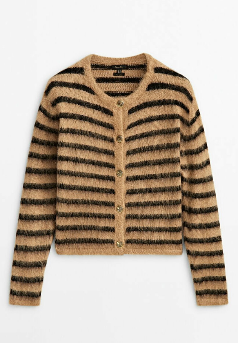 Massimo Dutti Cardigan, Women's, Size: Medium, Camel