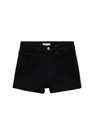 Mango Kids ROLL - Shorts di jeans - black denim