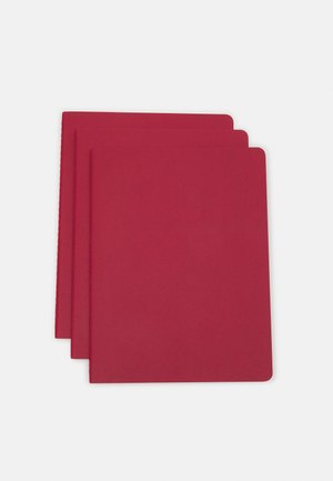 Moleskine CAHIER XL LINIERT KARTONEINBAND UNISEX 3 PACK - Altri accessori - preiselbeerrot