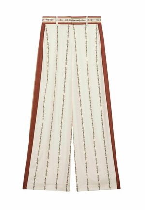 Reiss, LYDIA CHAIN-PRINT WIDE  - Bukser - ivory