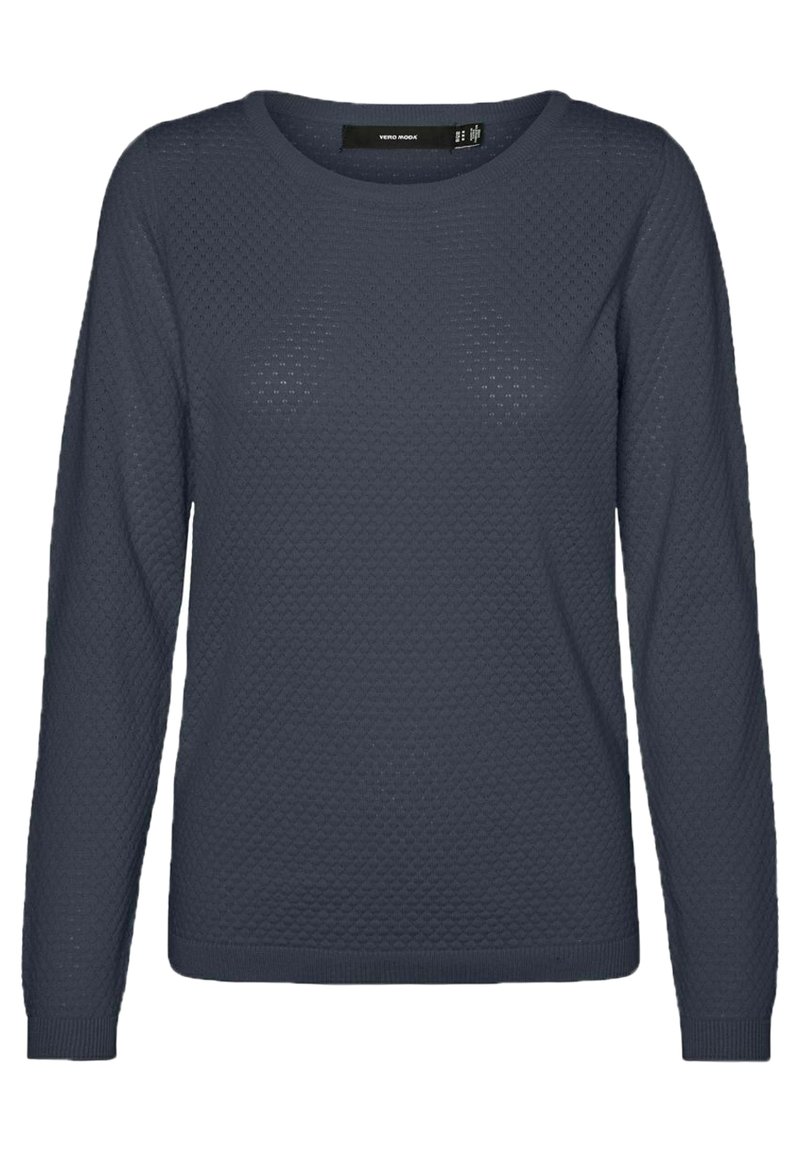 Vero Moda VMCARE STRUCTURE O-NECK - Jumper - ombre blue