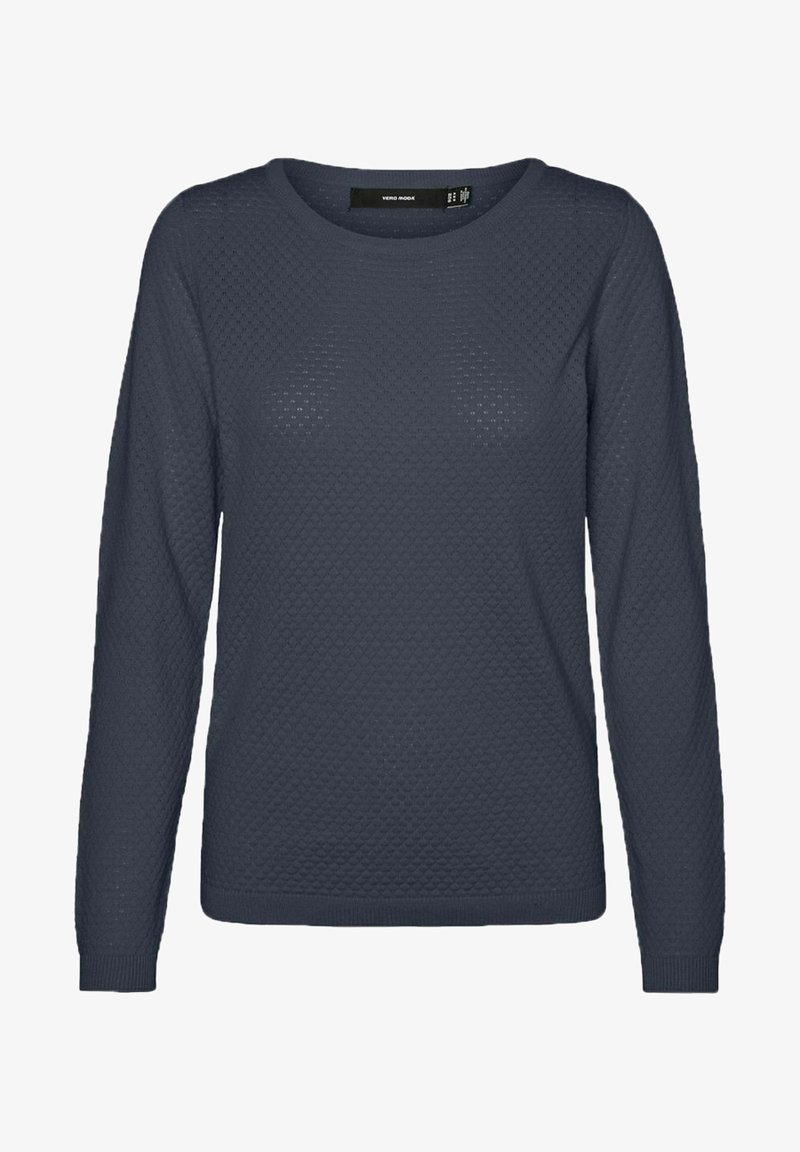 Vero Moda VMCARE STRUCTURE O-NECK - Jumper - ombre blue